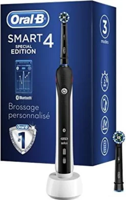 Oral-B Smart 4 4000N CrossAction Elektrische Zahnbürste, Schwarz -Körperpflege Store a69f630326daa721c8e4c8308ae7c619