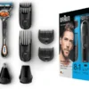 Braun 8-in-1 Trimmer MGK5060, Für Bart, Kopf & Körper, Mit AutoSense-Technologie, Schwarz/Grau