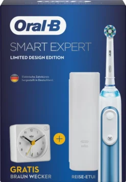 Oral-B Smart Expert Limited Design Edition Mit Gratis Braun Wecker & Reise-Etui, Blau 12 Oral-B Smart Expert Limited Design Edition Mit Gratis Braun Wecker & Reise-Etui, Blau -Körperpflege Store a7d3d9ab2d2fce8d5d665d0003999fcc