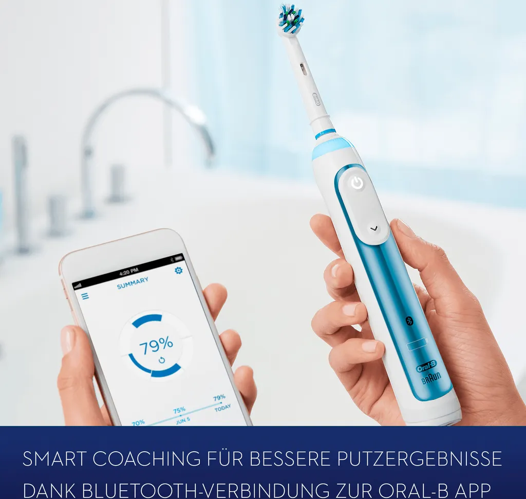 Oral-B Smart Expert Limited Design Edition Mit Gratis Braun Wecker & Reise-Etui, Blau 9 Oral-B Smart Expert Limited Design Edition Mit Gratis Braun Wecker & Reise-Etui, Blau – Bild 7