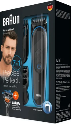 Braun Multi-Grooming-Kit MGK3045 Schwarz/Blau – 7-in-1 Präzisionstrimmer Für Bart- Und Haarstyling 14 Braun Multi-Grooming-Kit MGK3045 Schwarz/Blau – 7-in-1 Präzisionstrimmer Für Bart- Und Haarstyling -Körperpflege Store aac63c675ae6332c4167f7be63065b73
