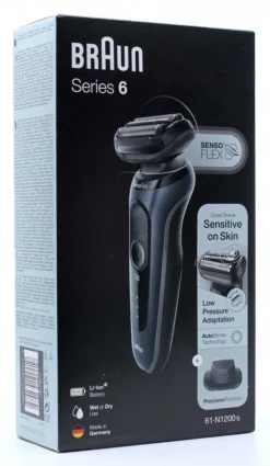 Braun Herrenrasierer SERIES 6 - 61-N1200S Wasserdicht Präzisionstrimmer-Aufsatz -Körperpflege Store ab2e3c20f3ef09e941bea3201a3cc6c9