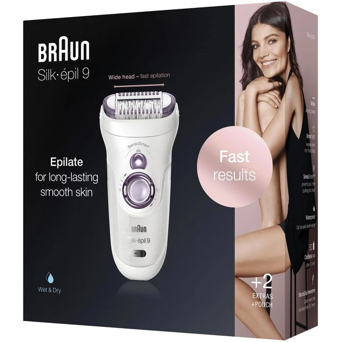 Braun Epilierer Silk-epil 9, 9-700 SensoSmart, Wet & Dry, Wasserfest, Mit 4 Extras 8 Braun Epilierer Silk-epil 9, 9-700 SensoSmart, Wet & Dry, Wasserfest, Mit 4 Extras – Bild 6