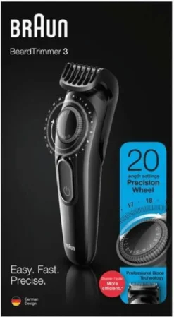 Braun BT3222 Bart Und Haarschneider Für Herren, 20 Längeneinstellungen, Schwarz -Körperpflege Store ad694c4893bc40aaba68e76488a5a994