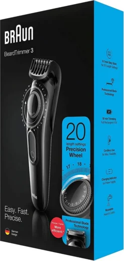 Braun BT3222 Bart Und Haarschneider Für Herren, 20 Längeneinstellungen, Schwarz -Körperpflege Store af98823d389b5287de772bb79da10d07