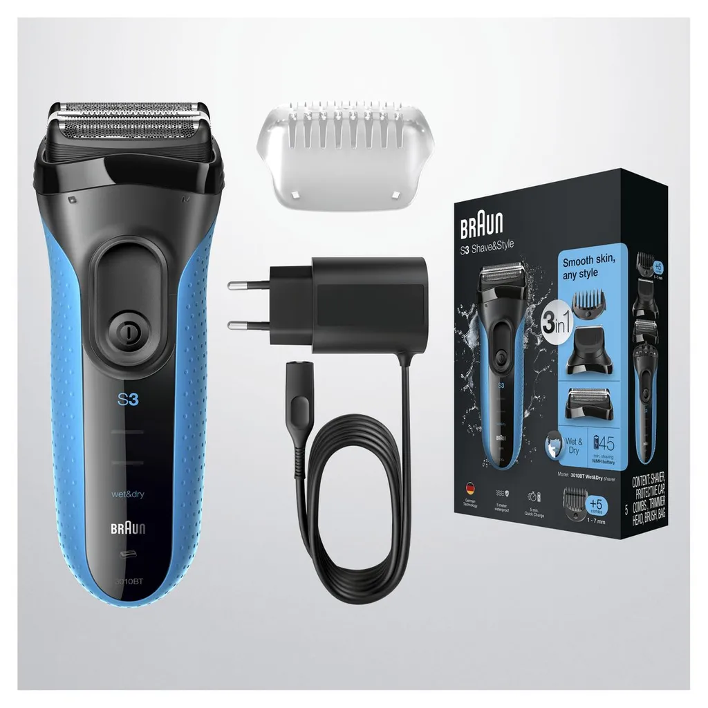 Braun Series 3 3010 BT Shave&Style - 3in1 Rasierer Mit 5 Aufsätzen 13 Braun Series 3 3010 BT Shave&Style - 3in1 Rasierer Mit 5 Aufsätzen – Bild 11