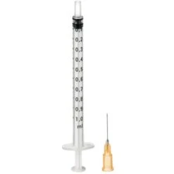 B.Braun Spritzen Omnifix-F Duo, 1ml, Steril, Mit Kanüle, Einweg, 100 Stück