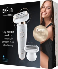 Braun Silk-épil 9 Flex 9-002 – Epilierer Für Frauen Mit Flexiblem Kopf Für Eine Einfachere Haarentfernung, Weiß/gold -Körperpflege Store b927d98940dd86d0cd729f15b927e052