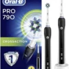 Oral-B Zahnbürste PRO 790 Cross Action Für Erwachsene, Wiederaufladbar, Zahnputzmodi 1, Anzahl Der Enthaltenen Bürstenköpfe 2, Schwarz/Weiß