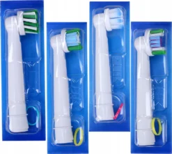 4Er-Set Original Oral-B Braun Spitzen Cross Action, Precision, Sensi Ultrathin, 3D Weiss -Körperpflege Store bba509bab21e732b1ac94846f4abe84d