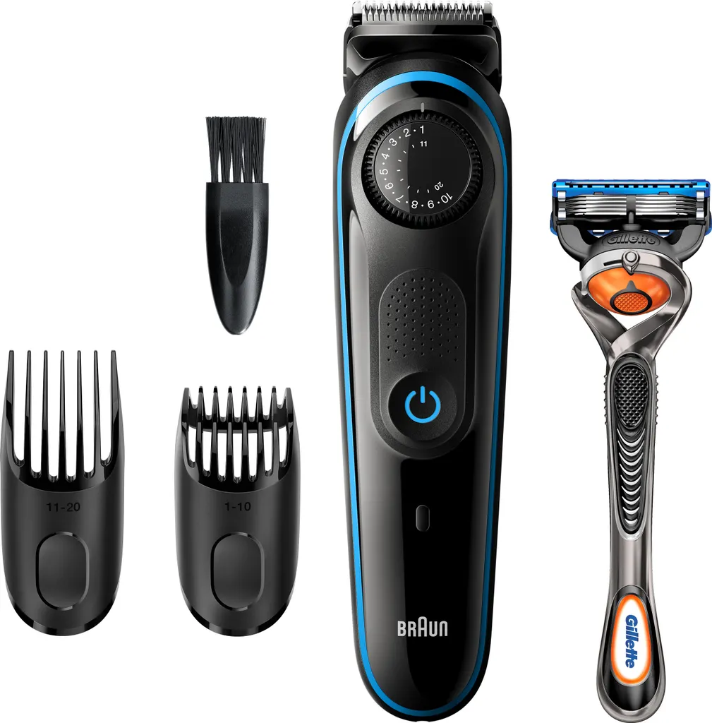 Braun BT3240 Herren-Barttrimmer Und Haarschneider, 39 Längeneinstellungen, Schwarz/blau 3 Braun BT3240 Herren-Barttrimmer Und Haarschneider, 39 Längeneinstellungen, Schwarz/blau