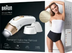 Braun IPL Silk-expert Pro 5, Dauerhaft Sichtbare Haarentfernung Für Zuhause, Weiß/Gold, PL5243 -Körperpflege Store bc03251dca8aad7d1f8ee1602e9663cc