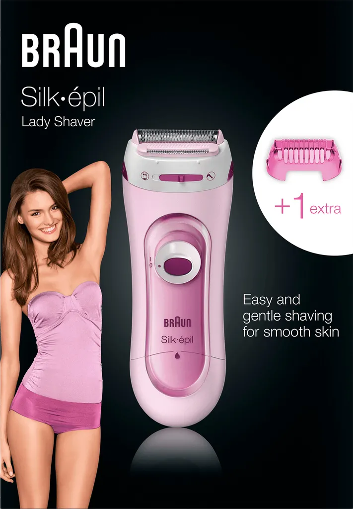 Braun Silk-épil Lady Shaver 5-100 In Pink – Elektrischer Rasierer Und Trimmer 4 Braun Silk-épil Lady Shaver 5-100 In Pink – Elektrischer Rasierer Und Trimmer – Bild 2