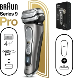 Braun Series 9 Pro 9415s Elektrorasierer Für Herren, 4+1 Scherkopf Mit ProLift Trimmer, Elektrischer Rasierer Mit 60 Min. Akkulaufzeit, Wet&Dry -Körperpflege Store c392114ee83c54a14cda45b3be0f5824
