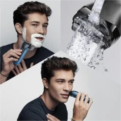 Braun Elektrorasierer Series 3 310BT Shave & Style, Für Herren, Wet & Dry, Mit Trimmer, Schwarz/blau -Körperpflege Store cac39d1f3672c783849953d2cfb14f512d2cc7ac elektrorasierer braun series 3 310bt shave und style