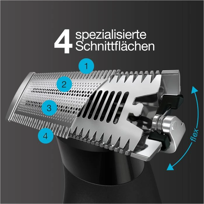 Braun Barttrimmer Series X Face & Body XT5100, Für Herren, All-in-One-Gerät, Wet&Dry, 5 Aufsätze 6 Braun Barttrimmer Series X Face & Body XT5100, Für Herren, All-in-One-Gerät, Wet&Dry, 5 Aufsätze – Bild 4