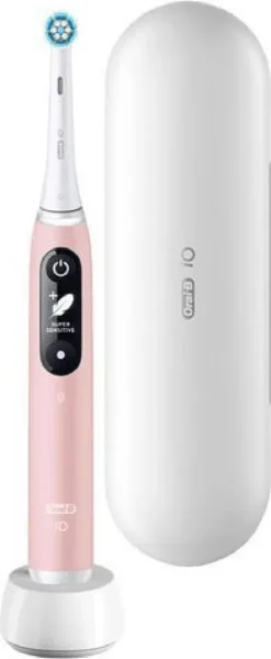 Oral-B IO 80351526, Erwachsener, Vibrierende Zahnbürste, Tägliche Pflege, Zahnfleischpflege, Puls, Sensibel, Für Weiße Zähne, Pink, Sand, 2 Min, Pink Sand