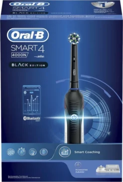Oral-B Smart 4 4000N CrossAction Elektrische Zahnbürste, Schwarz -Körperpflege Store cdb1aba2380ecf40d8131006f1a84fdf