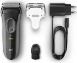 Braun Series 3 ProSkin 3000s Elektrorasierer, Schwarz – Wiederaufladbarer Rasierer Herren -Körperpflege Store ce9f009adfca7fde90f35e845e1c1586