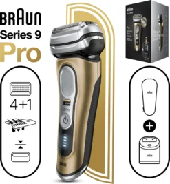 Braun Series 9 Pro 9469cc Elektrorasierer Für Herren, 4+1 Scherkopf Mit ProLift Trimmer, 5-in-1 Reinigungsstation, Rasierapparat Mit 60 Min. Laufzeit -Körperpflege Store cf0b5eb61c839b7b23b41d067a413e74