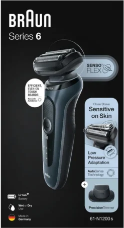 Braun Herrenrasierer SERIES 6 - 61-N1200S Wasserdicht Präzisionstrimmer-Aufsatz -Körperpflege Store cf57454d9e79e1146813460eb9e189a9