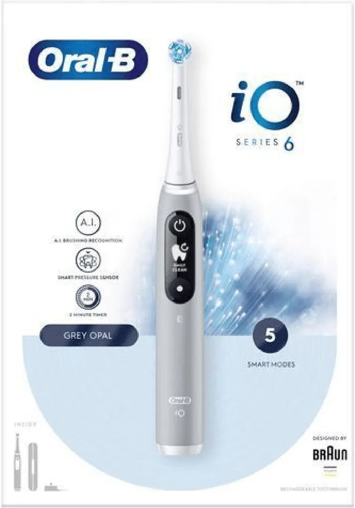 Braun Oral-B IO6 Opal Grau UC , Elektr. Zahnbürste 11 Braun Oral-B IO6 Opal Grau UC , Elektr. Zahnbürste – Bild 9