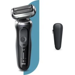 Braun Elektrorasierer Series 7 70-N1000s, Schwarz, Für Männer, Wet & Dry, Mit Reise-Etui