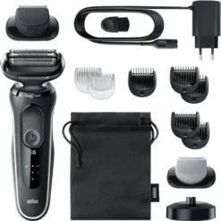 Braun Elektrischer Rasierer - Series 5 - 51-W4650cs + 2 Aufsätze & Ladestation - Schwarz & Weiß -Körperpflege Store d8d0798b7053970eeb7c2fbb874b6a24