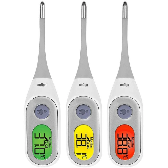 Braun Fieberthermometer PRT 2000 Digital, Mit Flexibler Spitze, Farbdisplay 4 Braun Fieberthermometer PRT 2000 Digital, Mit Flexibler Spitze, Farbdisplay – Bild 2