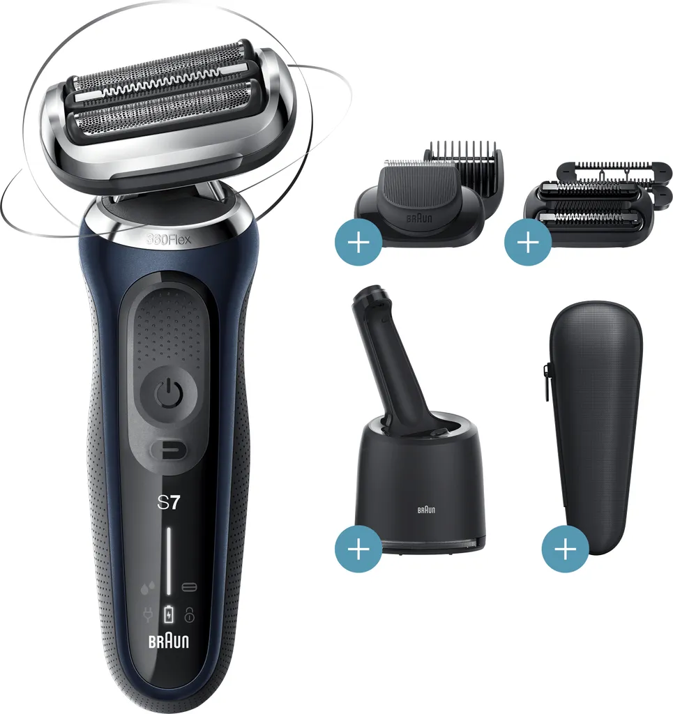 Braun Series 7 70-B7850cc Rasierer Herren, Elektrorasierer Mit 360° Anpassung, Barttrimmer, 3-Tage-Bart-Trimmer, Reinigungsstation, AutoSense, Wet&Dry, 50 Min. Laufzeit, EasyClick Funktion, Blau 11 Braun Series 7 70-B7850cc Rasierer Herren, Elektrorasierer Mit 360° Anpassung, Barttrimmer, 3-Tage-Bart-Trimmer, Reinigungsstation, AutoSense, Wet&Dry, 50 Min. Laufzeit, EasyClick Funktion, Blau – Bild 9