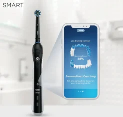 Oral-B Smart 4 4000N CrossAction Elektrische Zahnbürste, Schwarz -Körperpflege Store dd34cf8023526d07bb7efd30b9712f26