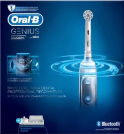 Oral-B Genius 8000N Elektrische Zahnbürste Mit Positionserkennung & Reise-Etui, Silber -Körperpflege Store e0c413488624a33842fd8ff9335c5cd7
