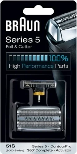 Braun Series 5 51S, 1 Kopf/Köpfe, Series 5, ContourPro, 8000, 360, 8595, 8795, 10 G, 23 Mm, 80 Mm, 160 Mm