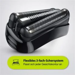 Braun Elektrorasierer Series 3 310BT Shave & Style, Für Herren, Wet & Dry, Mit Trimmer, Schwarz/blau -Körperpflege Store e4179e02b41f4412cee57b98e929790b94aa3121 elektrorasierer braun series 3 310bt shave und style