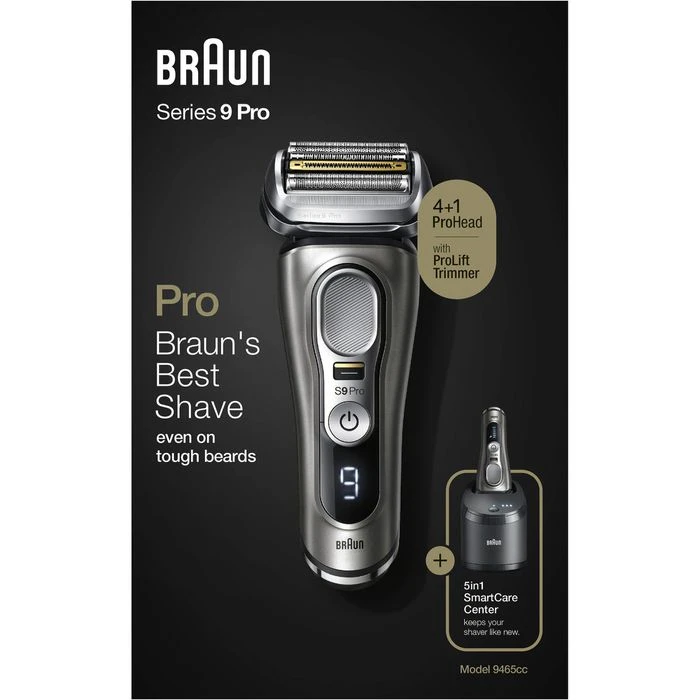 Braun Elektrorasierer Series 9 Pro Premium 9465cc, Wet&Dry, 4+1 Scherkopf, Trimmer+Reinigungsstation 10 Braun Elektrorasierer Series 9 Pro Premium 9465cc, Wet&Dry, 4+1 Scherkopf, Trimmer+Reinigungsstation – Bild 8