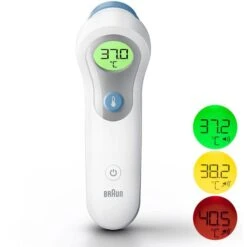 Braun Fieberthermometer BNT 300, Infrarot, Stirn, Farbwechsel-Display, Digital, Kontaktlos -Körperpflege Store e962c256c3635536573f2a30e43b609aea5b0778 fieberthermometer braun bnt 300 infrarot