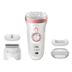 Braun Silk-épil 9 9-725, Weiß/roségold