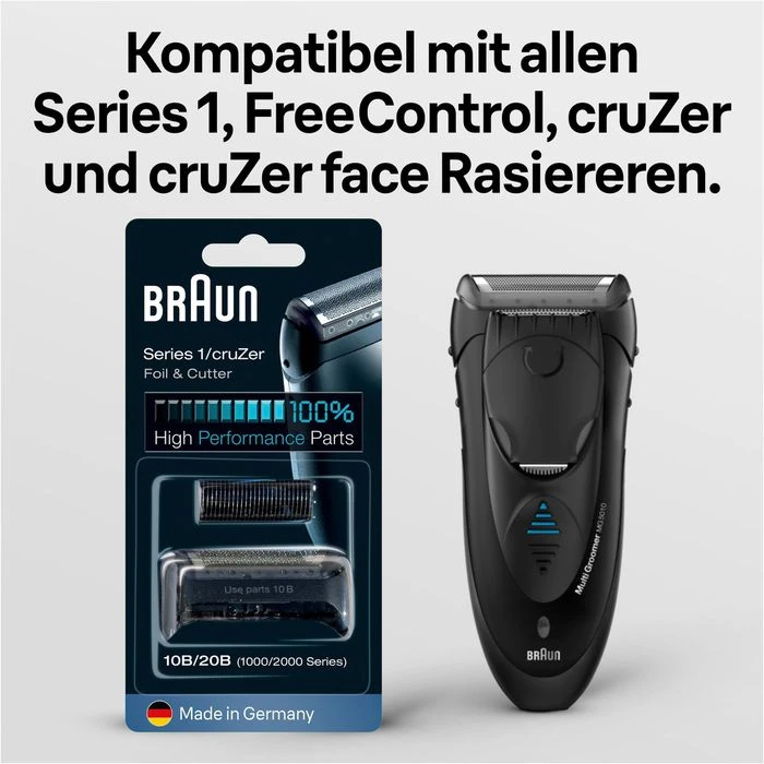 Braun Scherkopf 10B/20B 1000/2000 Series Kombipack, Für Braun Rasierer Series 1, FreeControl, CruZer 6 Braun Scherkopf 10B/20B 1000/2000 Series Kombipack, Für Braun Rasierer Series 1, FreeControl, CruZer – Bild 4
