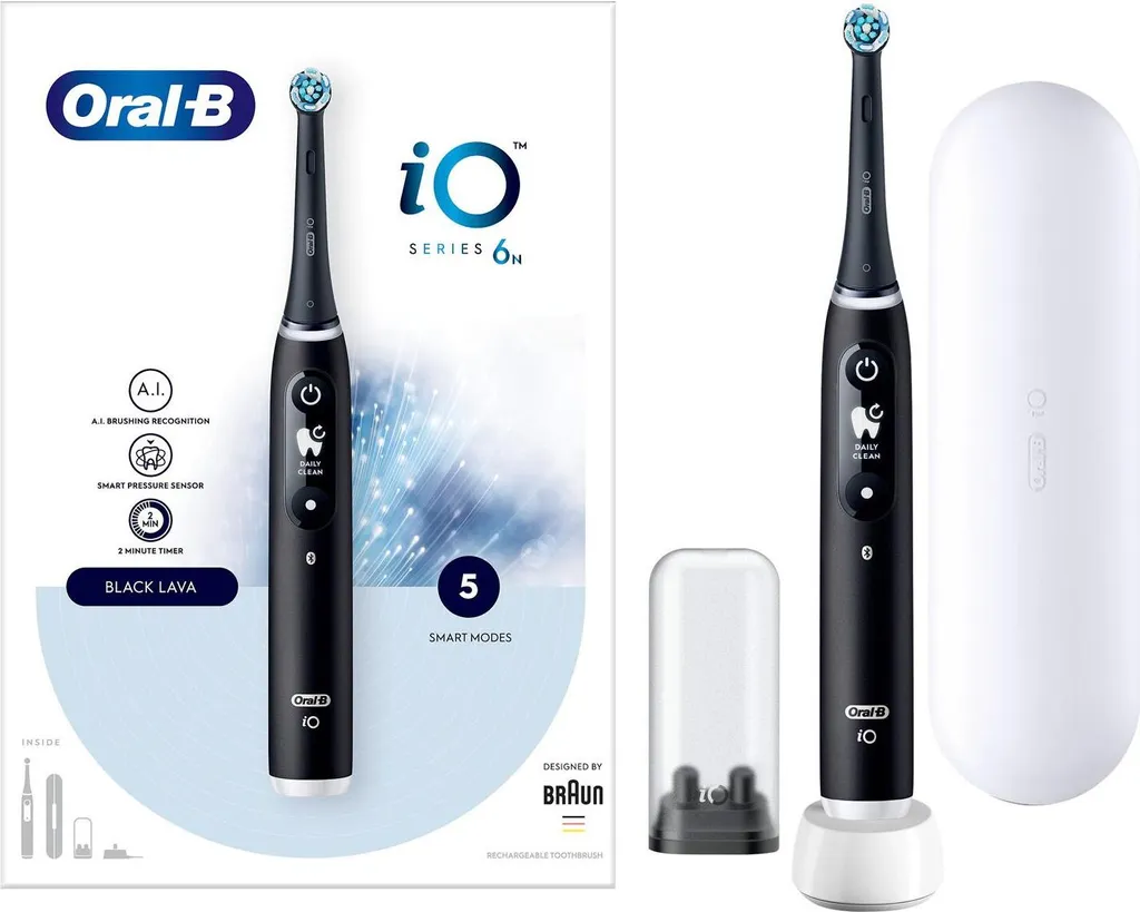 Braun Oral-B IO Series 6 Black Onyx Elektrische Zahnbürste 10 Braun Oral-B IO Series 6 Black Onyx Elektrische Zahnbürste – Bild 8
