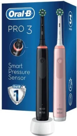 Oral-B Pro 3 3900 Geschenk-Edition - Elektrische Zahnbürste - Rosa/schwarz -Körperpflege Store edb78f29e0492d9d560cdfa4e1787abc