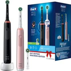 Oral-B PRO 3 3900 Duopack Black-Pink Edition JAS22 -Körperpflege Store edc7ac3890bcb155860f9b95df982507