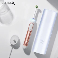 Braun Oral B Genius X ROSE GOLD Bluetooth + Travel CASE Rotierende ZahnbÃ1/4rste, Timer, Ladestandsanzeige -Körperpflege Store f2391189bca966fe7d6f473fbf02d320