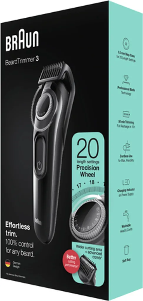 Braun BeardTrimmer BT3324 + Kulturbeutel 14 Braun BeardTrimmer BT3324 + Kulturbeutel – Bild 12