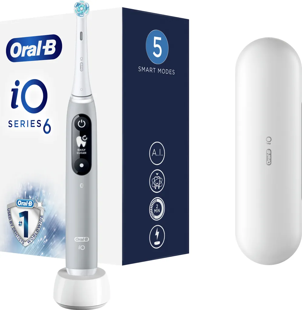 Braun Oral-B IO6 Opal Grau UC , Elektr. Zahnbürste 6 Braun Oral-B IO6 Opal Grau UC , Elektr. Zahnbürste – Bild 4