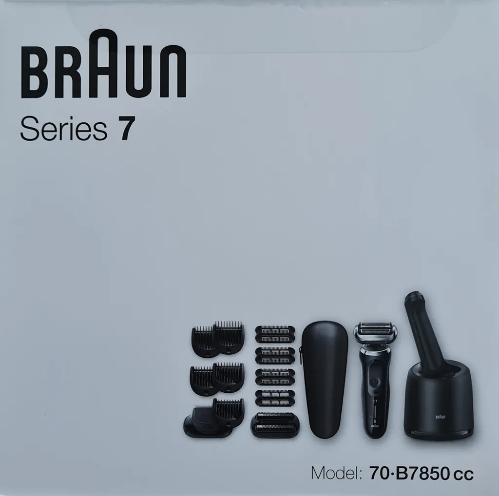 Braun Series 7 70-B7850cc Rasierer Herren, Elektrorasierer Mit 360° Anpassung, Barttrimmer, 3-Tage-Bart-Trimmer, Reinigungsstation, AutoSense, Wet&Dry, 50 Min. Laufzeit, EasyClick Funktion, Blau 8 Braun Series 7 70-B7850cc Rasierer Herren, Elektrorasierer Mit 360° Anpassung, Barttrimmer, 3-Tage-Bart-Trimmer, Reinigungsstation, AutoSense, Wet&Dry, 50 Min. Laufzeit, EasyClick Funktion, Blau – Bild 6