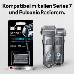 Braun 70S Kombipack, Series 7, Scherkopf, Ersatzscherteil, Silber, Für Pulsonic Und Prosonic 11 Braun 70S Kombipack, Series 7, Scherkopf, Ersatzscherteil, Silber, Für Pulsonic Und Prosonic -Körperpflege Store fc933d68219d8257c4ae1ecad44e6c95add1ac37 scherkopf braun 70s 9000 series kombipack silber